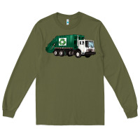 Army Green recycle truck Long Sleeve Tee - Artiststas