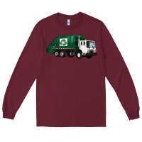 Burgundy recycle truck Long Sleeve Tee - Artiststas