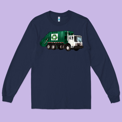 Recycle Truck Long Sleeve Tee Designed By Artiststas