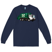 Navy recycle truck Long Sleeve Tee - Artiststas