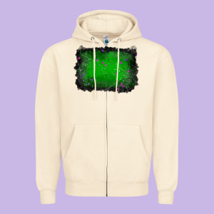 Halloween Background Zipper Hoodie Designed By Ranaportraitstore