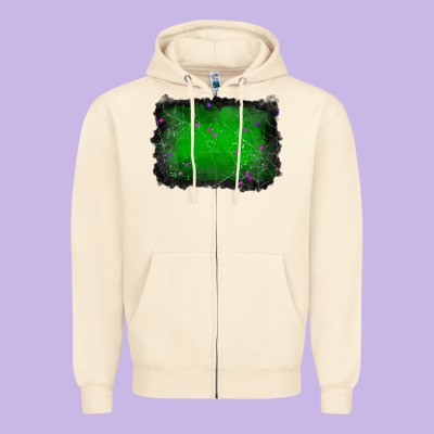 Halloween Background Zipper Hoodie Designed By Ranaportraitstore