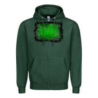 Sports Green halloween background Zipper Hoodie - RanaPortraitStore