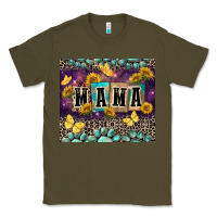 Army Green Mama with sunflowers Classic Tee - FaDigitalArtStudio