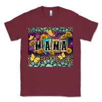Burgundy Mama with sunflowers Classic Tee - FaDigitalArtStudio
