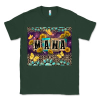 Sports Green Mama with sunflowers Classic Tee - FaDigitalArtStudio