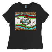 Black winter blessings leopard Ladies Tee - LillyAllenDesigns