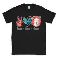 Black Peace Love Goats Classic Tee - Jasminsmagicworld
