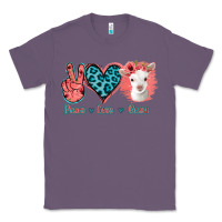 Lavender Peace Love Goats Classic Tee - Jasminsmagicworld