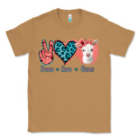 Toasted Coconut Peace Love Goats Classic Tee - Jasminsmagicworld