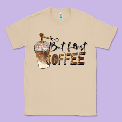 But First Coffee Classic Tee Designed By Barkaloodesign