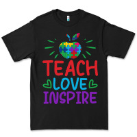 Black teach love inspire Premium Tee - CowhideDigitalArt