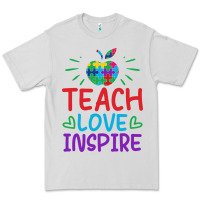 Dove Grey teach love inspire Premium Tee - CowhideDigitalArt