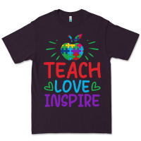 Plum teach love inspire Premium Tee - CowhideDigitalArt