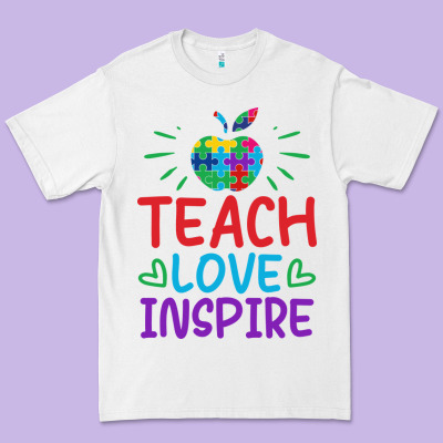Teach Love Inspire Premium Tee Designed By Cowhidedigitalart