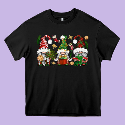 Christmas Gnomes Heavy Core Tee Designed By Bundleandbundleshop