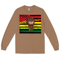 Toasted Coconut Juneteenth American flag Long Sleeve Tee - Artiststas