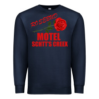 Navy rosebud  motel schtts creex Premium Sweatshirt - Bettercallsaul