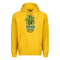 Lemon summer vibes pineapple Premium Hoodie - BarkalooDesign