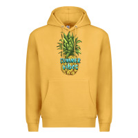 Mustard summer vibes pineapple Premium Hoodie - BarkalooDesign