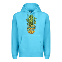 Ocean Blue summer vibes pineapple Premium Hoodie - BarkalooDesign