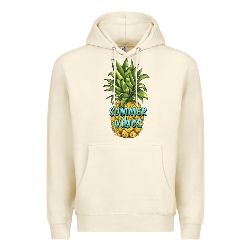Summer Vibes Pineapple Premium Hoodie by BarkalooDesign | Teevron