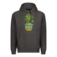 Smoke summer vibes pineapple Premium Hoodie - BarkalooDesign