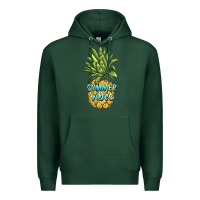Sports Green summer vibes pineapple Premium Hoodie - BarkalooDesign