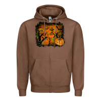 Chestnut halloween backround Zipper Hoodie - RanaPortraitStore