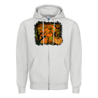 Dove Grey halloween backround Zipper Hoodie - RanaPortraitStore