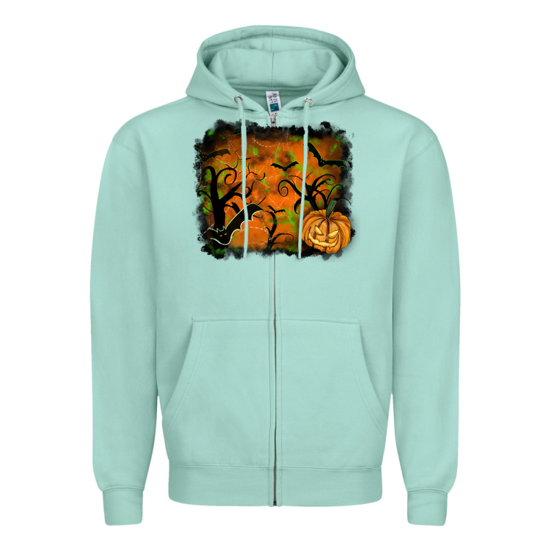 Halloween Backround Zipper Hoodie by RanaPortraitStore | Teevron