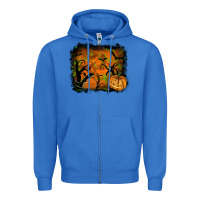 True Royal halloween backround Zipper Hoodie - RanaPortraitStore