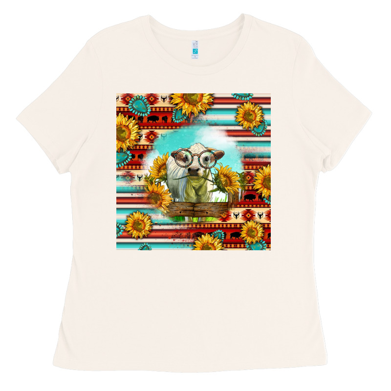 Charolais Calf Gemstone Ladies Tee by LillyAllenDesigns | Teevron