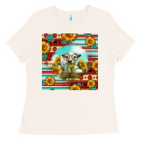 Bone Charolais Calf Gemstone Ladies Tee - LillyAllenDesigns