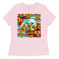 Bubblegum Pink Charolais Calf Gemstone Ladies Tee - LillyAllenDesigns