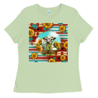 Matcha Charolais Calf Gemstone Ladies Tee - LillyAllenDesigns