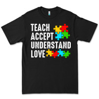 Black Teach Accept Understand Love Premium Tee - CowhideDigitalArt