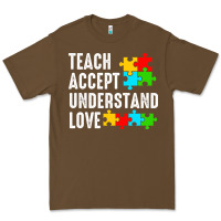 Cacao Teach Accept Understand Love Premium Tee - CowhideDigitalArt