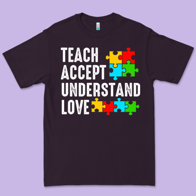 Teach Accept Understand Love Premium Tee Designed By Cowhidedigitalart