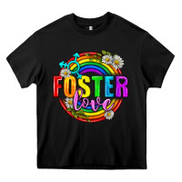 Black Foster Love Pride Lgbtq Heavy Core Tee - BundleAndBundleShop