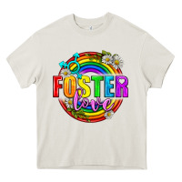 Cream Foster Love Pride Lgbtq Heavy Core Tee - BundleAndBundleShop