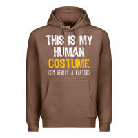 Chestnut human costume raptor halloween velociraptor lazy easy t shirt Premium Hoodie - baoMotion