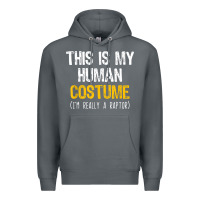 Rock human costume raptor halloween velociraptor lazy easy t shirt Premium Hoodie - baoMotion
