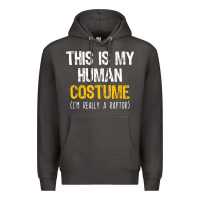 Smoke human costume raptor halloween velociraptor lazy easy t shirt Premium Hoodie - baoMotion