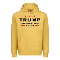 Antique Gold donald trump 2024 take america back Premium Hoodie - baoMotion