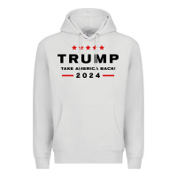 Dove Grey donald trump 2024 take america back Premium Hoodie - baoMotion