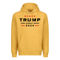 Mustard donald trump 2024 take america back Premium Hoodie - baoMotion