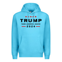 Ocean Blue donald trump 2024 take america back Premium Hoodie - baoMotion