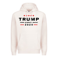 Pale Pink donald trump 2024 take america back Premium Hoodie - baoMotion