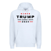 White donald trump 2024 take america back Premium Hoodie - baoMotion